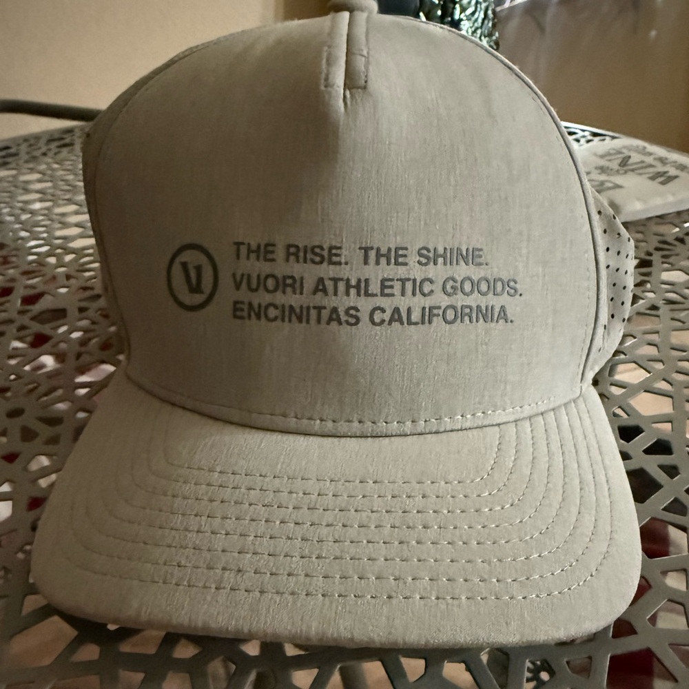 Vuori Light Gray Athletic Cap